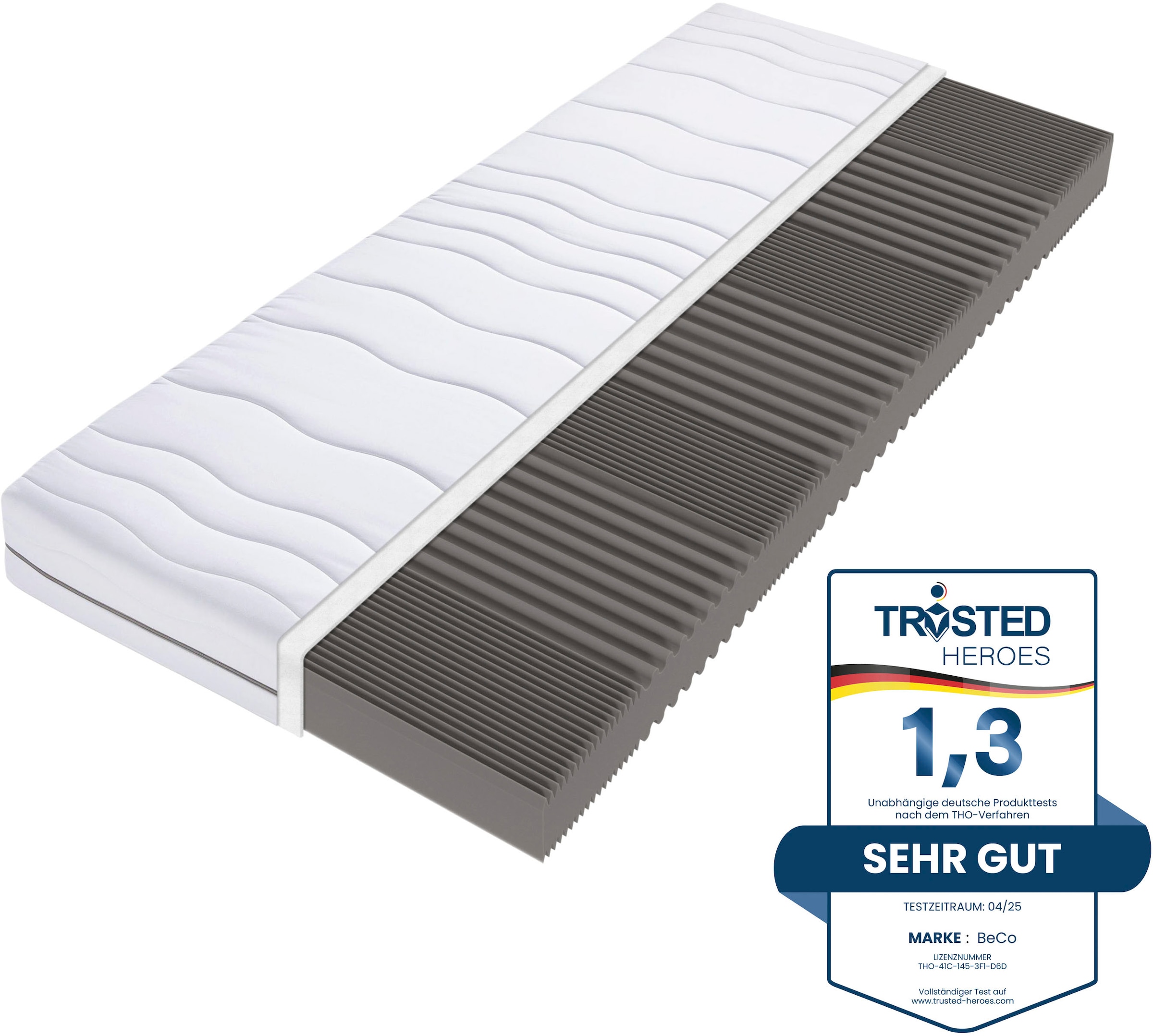 Beco Komfortschaummatratze »Matratze Dream Flex, 7-Zonen-Komfortschaummatratze, diverse Grössen« 18 cm hoch Raumgewicht: 28 kg/m³ 1 Stk. tlg. Feiner, hygienischer Mikrofaser-Bezug