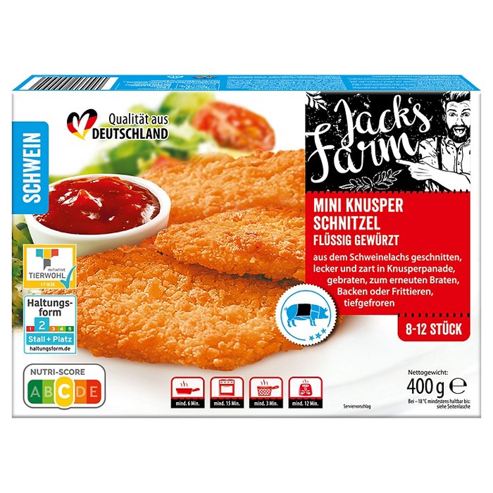 JACK´S FARM Mini Knusper Schnitzel 400 g