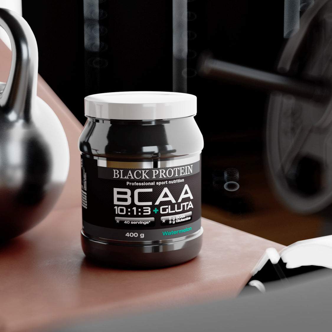 BLACK-PROTEIN BCAA 10:1:3 Vegan + Gluta