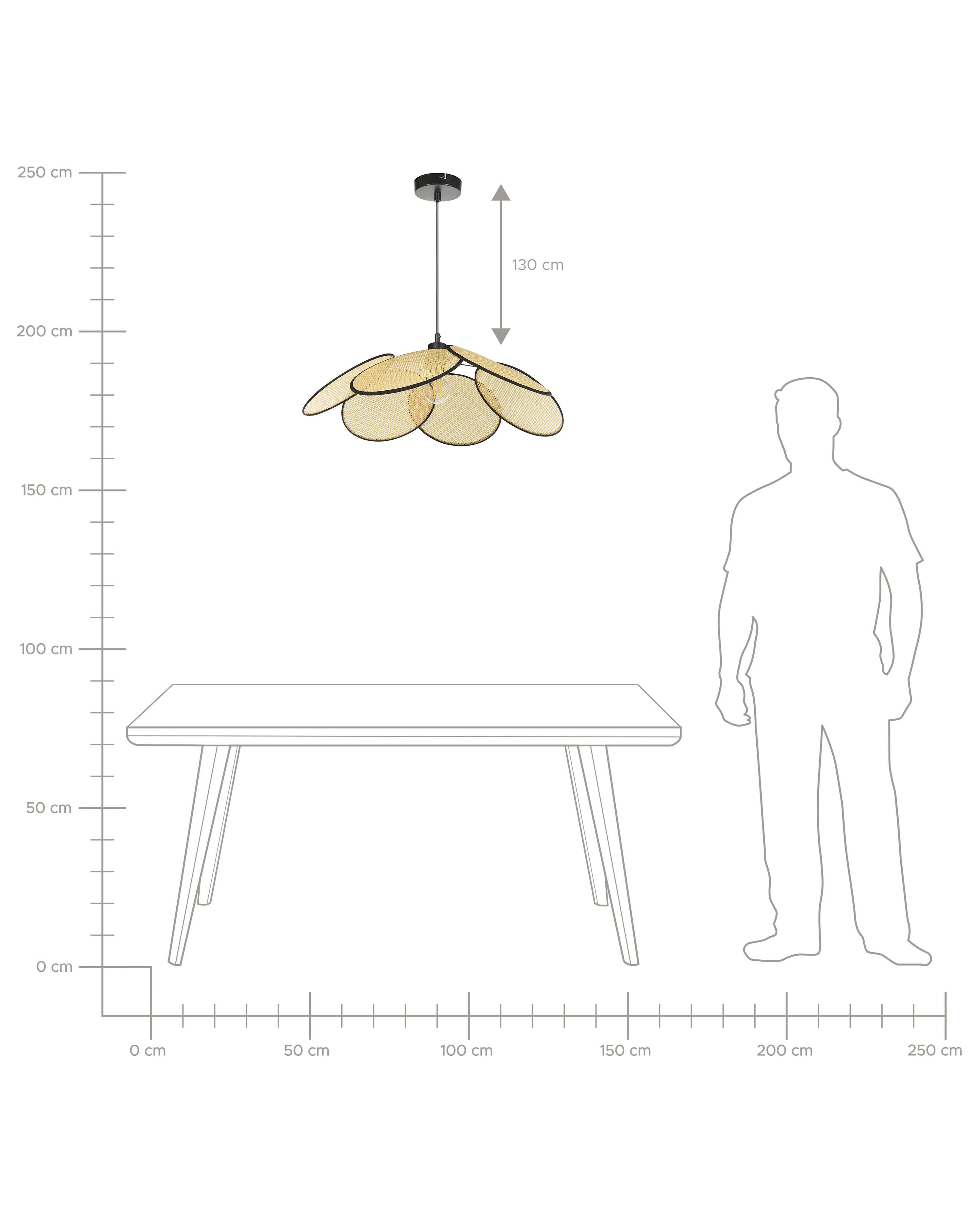 Hanglamp MEROO Papier Natuurlijk