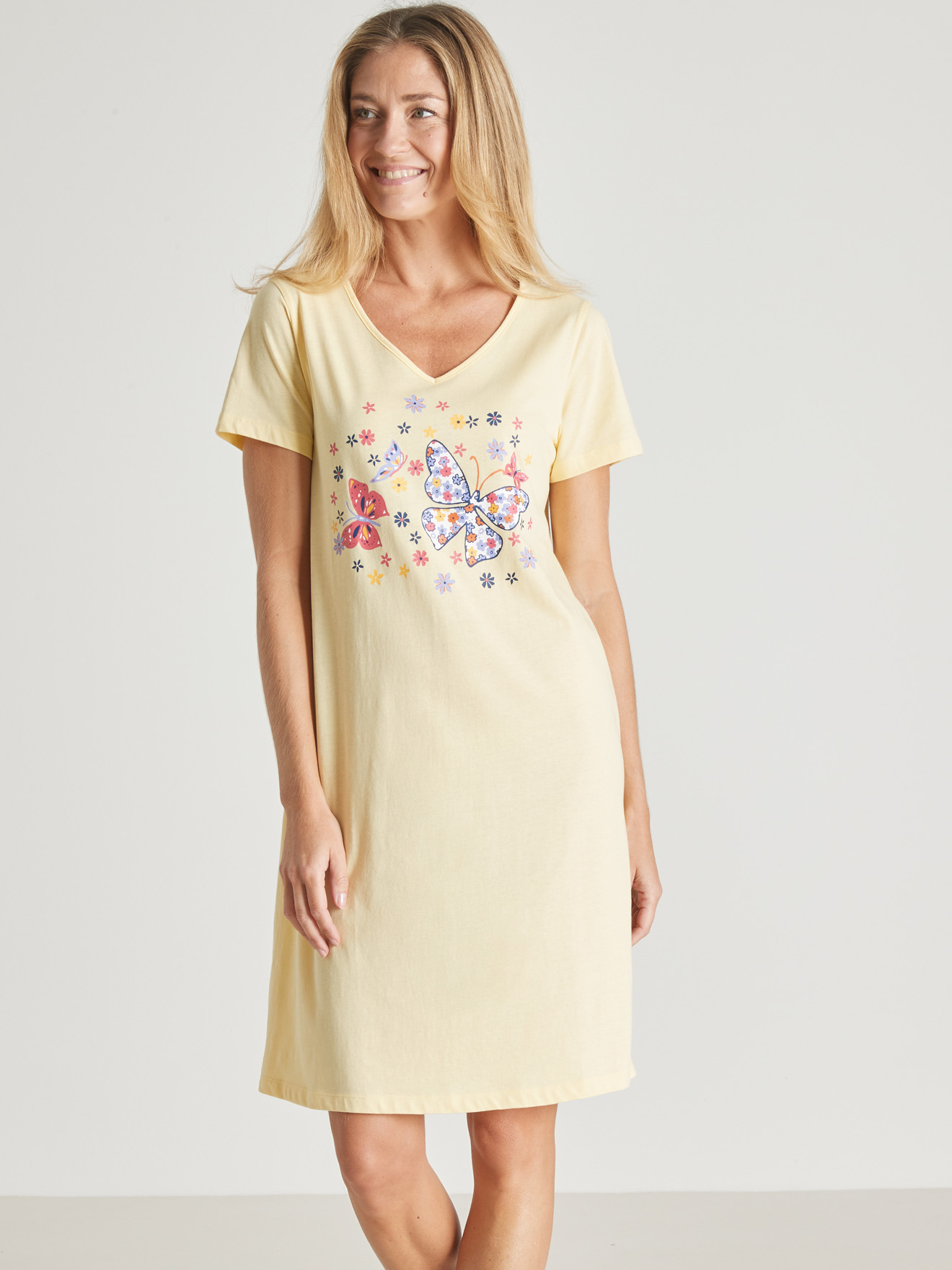 Lot de 3 chemises de nuit pur coton