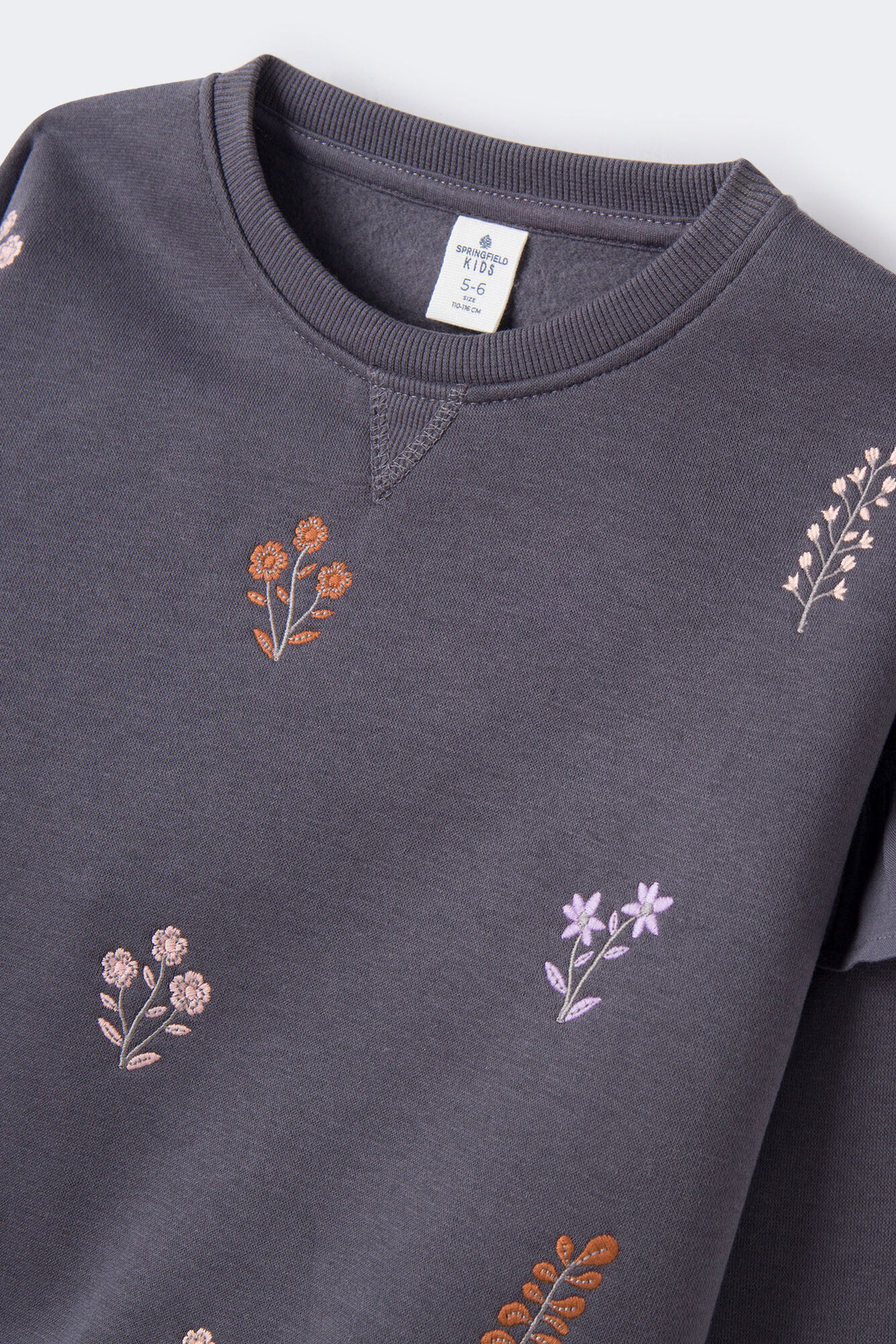 Moletom floral para meninas