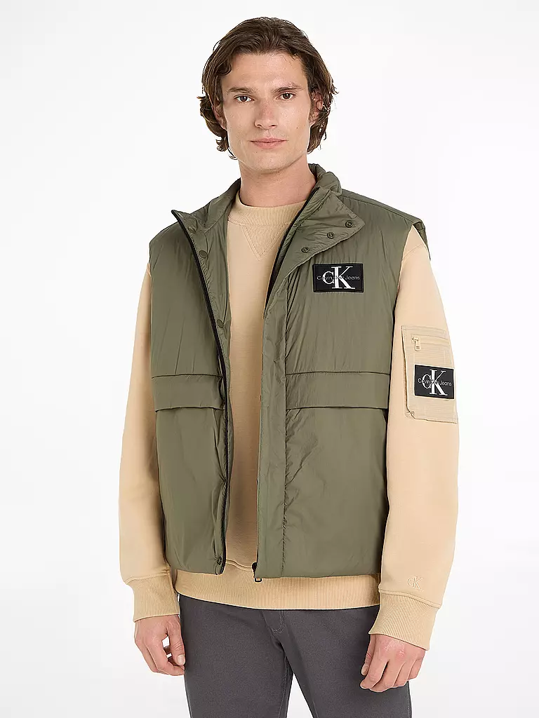 CALVIN KLEIN JEANS Gilet olive