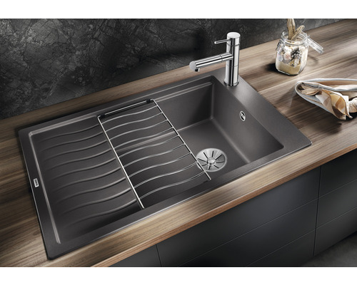 Blanco ELON XL 6 S spoelbak, 780 x 500 mm, zwart, 525882