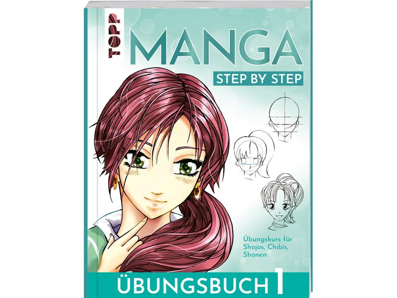 Frechverlag Handbuch Manga Step by Step 1 64 Seiten Übungsbuch