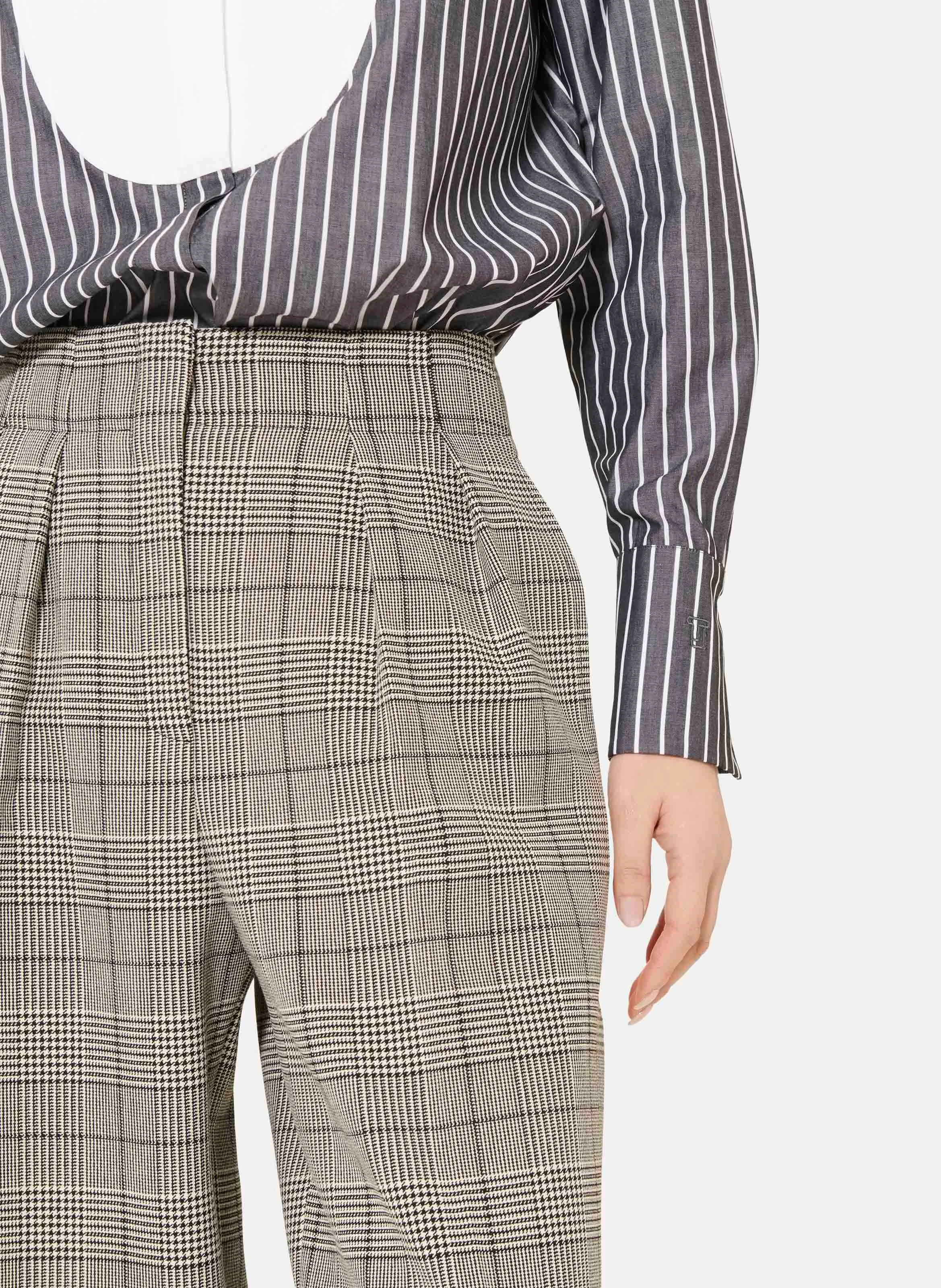 PARIGI - Pantalon palazzo imprimé| Noir