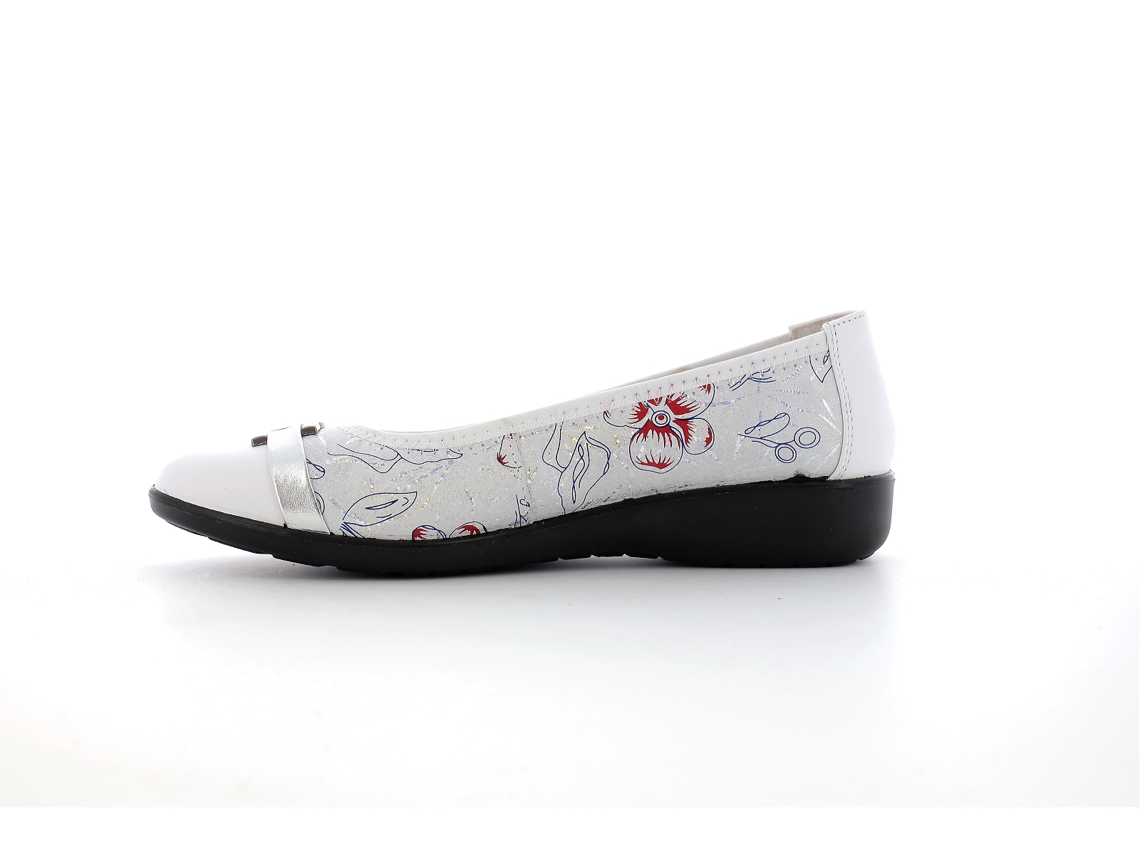 Inea-INDIRA Cuir Blanc Argent