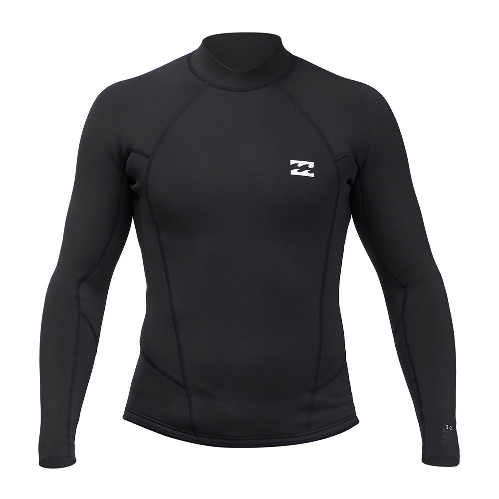 Billabong ABSOLUTE JACKET BACK ZIP - Top néoprène 2/2mm Homme black
