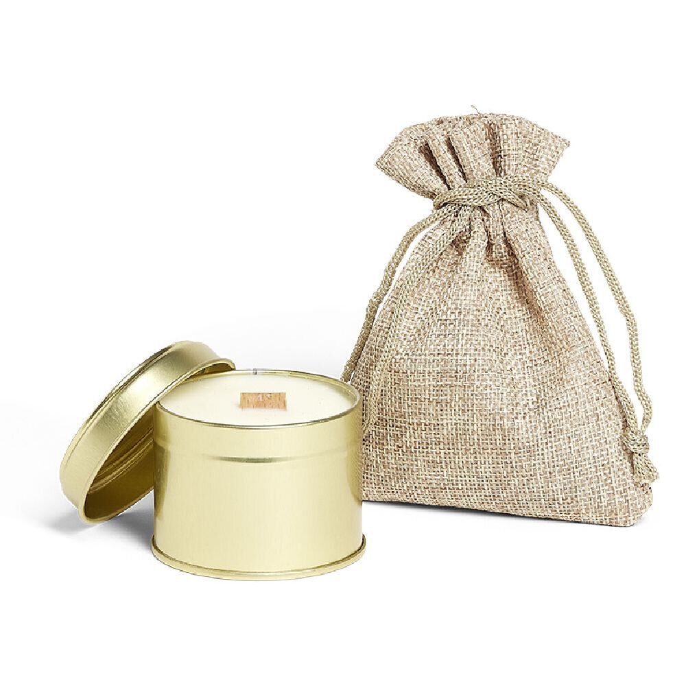 Bougie avec graine basilic à planter senteur fleur d'oranger 25H