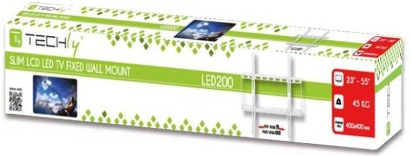 Techly - ICA-PLB-162MW - Tv-bevestiging - Wit - 139,7 cm (55 inch)