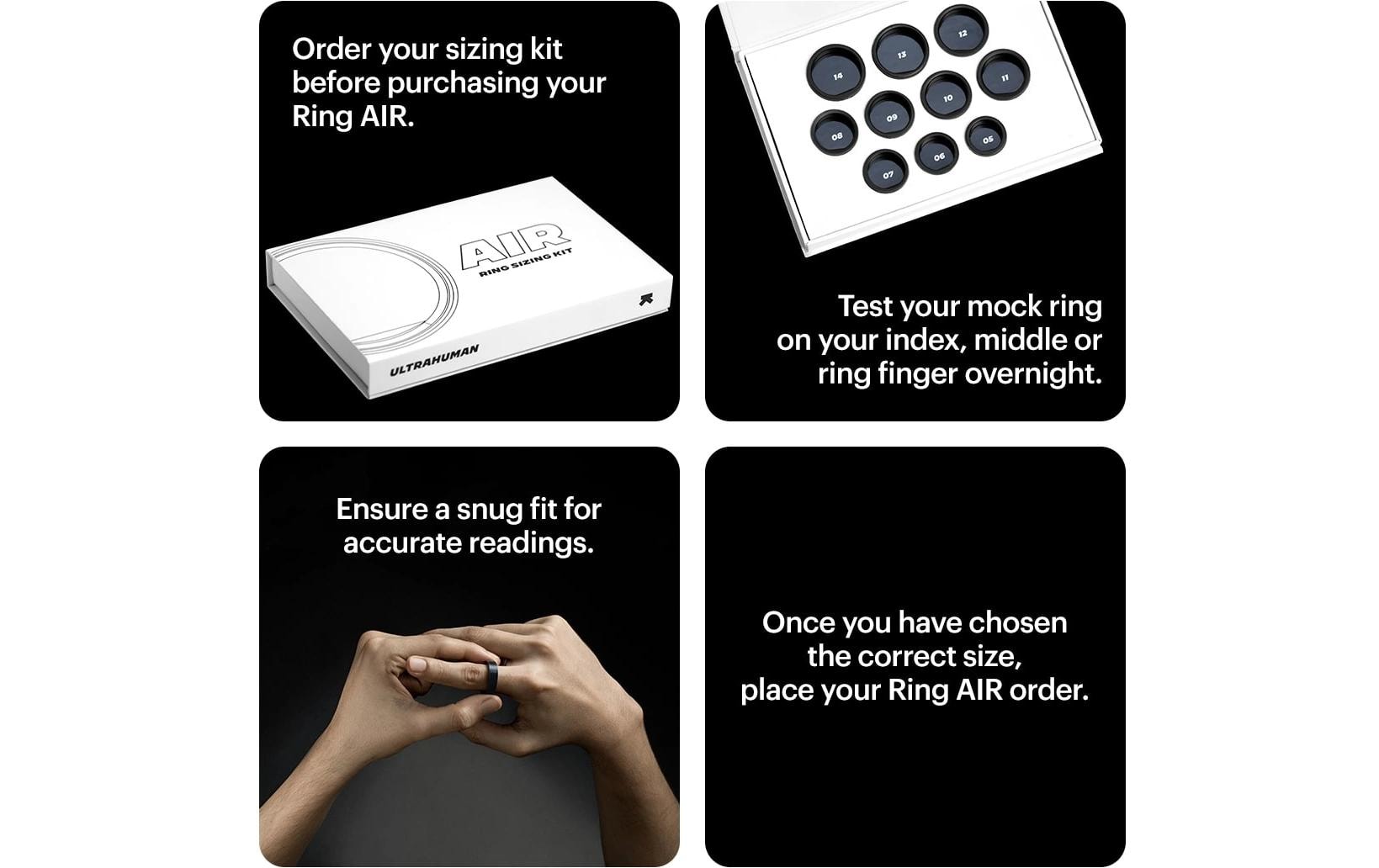 Ring AIR Grösse: 8, Silber<br>Smartring