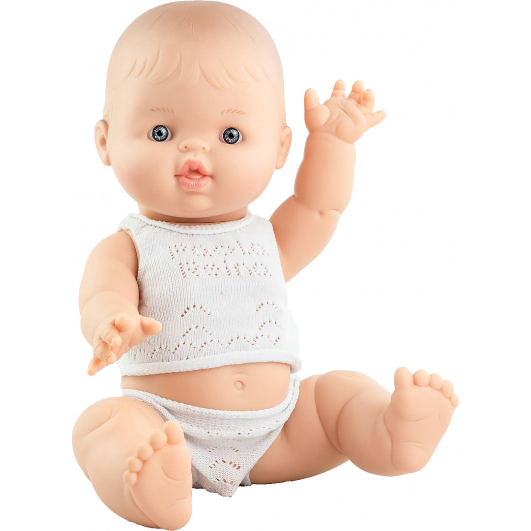 Paola reina babypop gordi jongen met ondergoed - albert - 34 cm