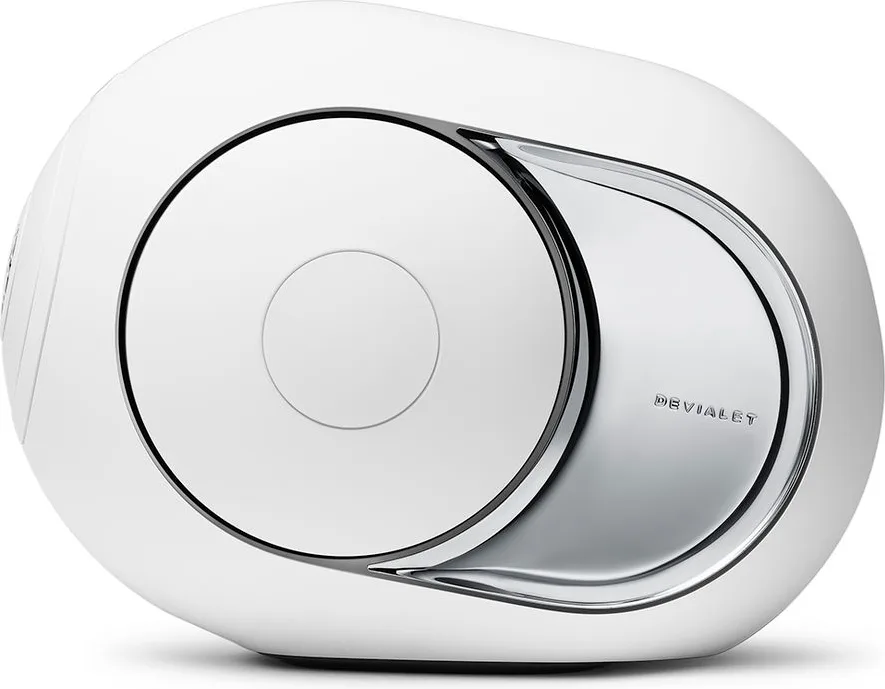 Devialet Phantom I 103 dB Chrome   Treepod Blanc mat (la paire) Enceintes connectées