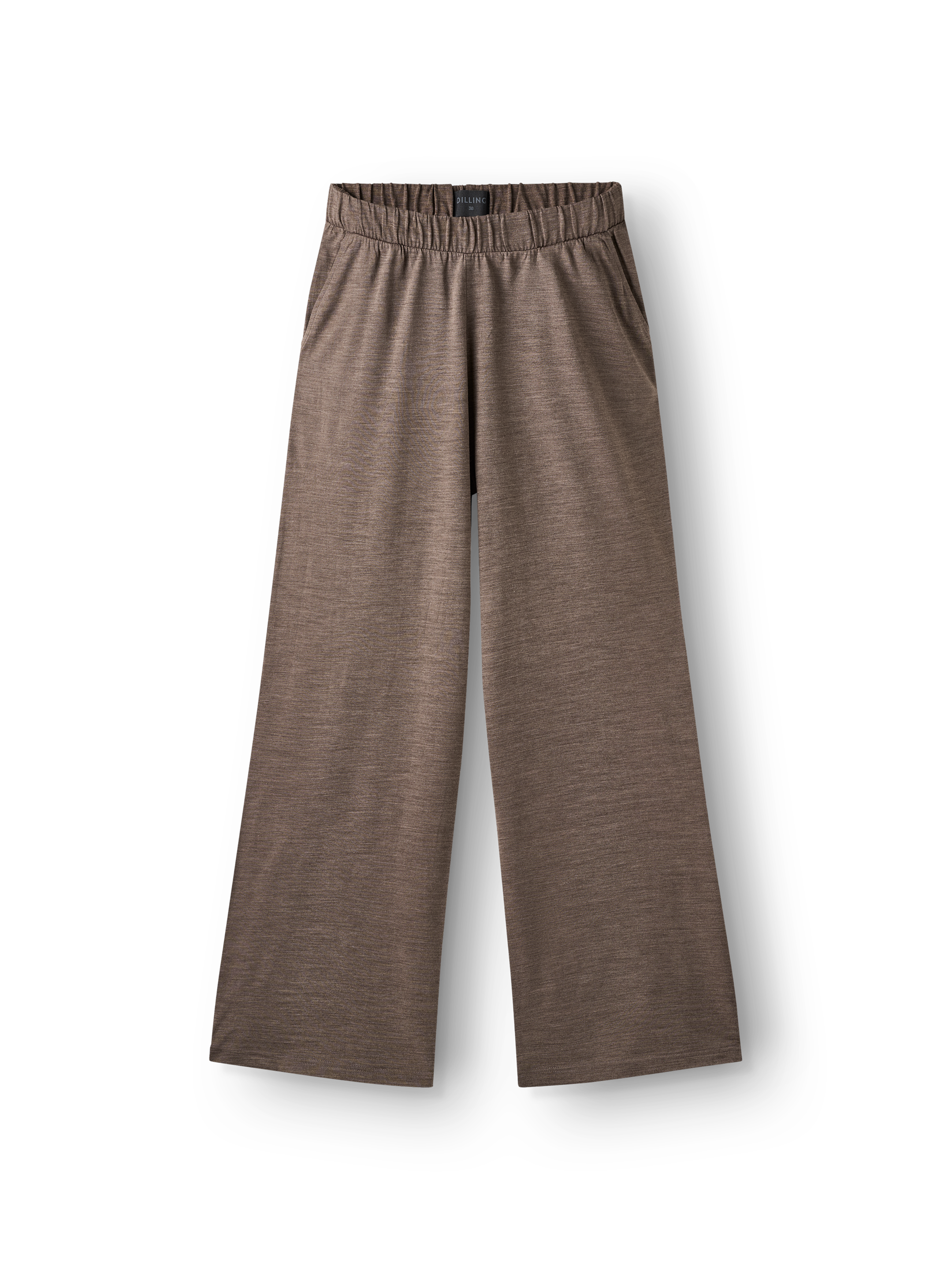 Broek met wijde pijpen in merinowol voor dames