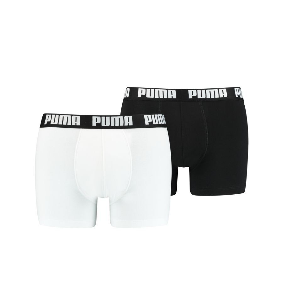PUMA Shorts Boxer Basic 2-Pack - Blanc/Noir