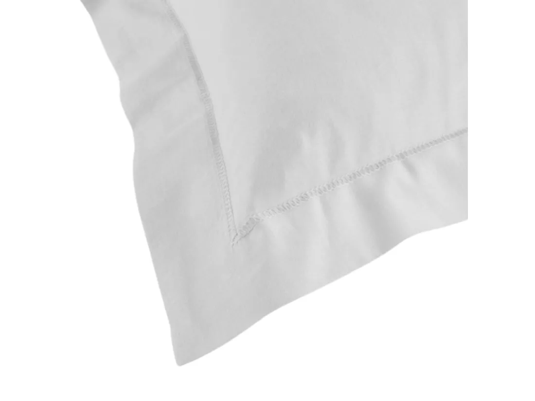 Taie d'oreiller Biolina en coton biologique blanc 50x70
