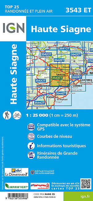 IGN - TOP25 3543ET HAUTE SIAGNE IGN