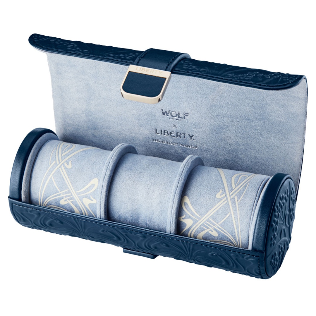 Wolf 1834 Liberty 3er Uhrenrolle Navy