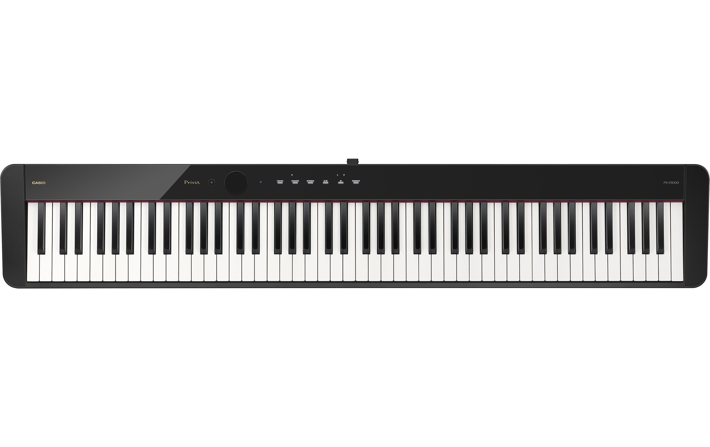 E-Piano Privia PX-S5000 – Schwarz<br>Digitalpiano mit dem authentischen Anschlag eines Flügels, innovativer Klangtechnologie und einem klaren, modernen Look