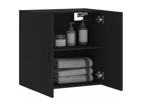 Armoire murale noir 60x31x60 cm bois d'ingénierie