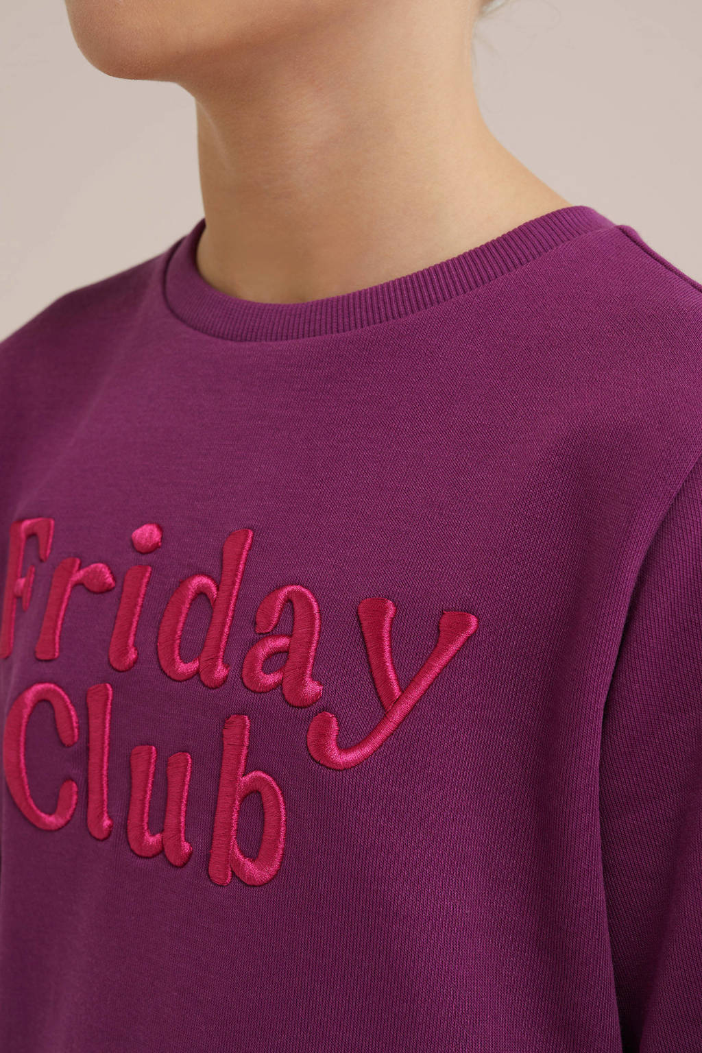 WE Fashion sweater paars