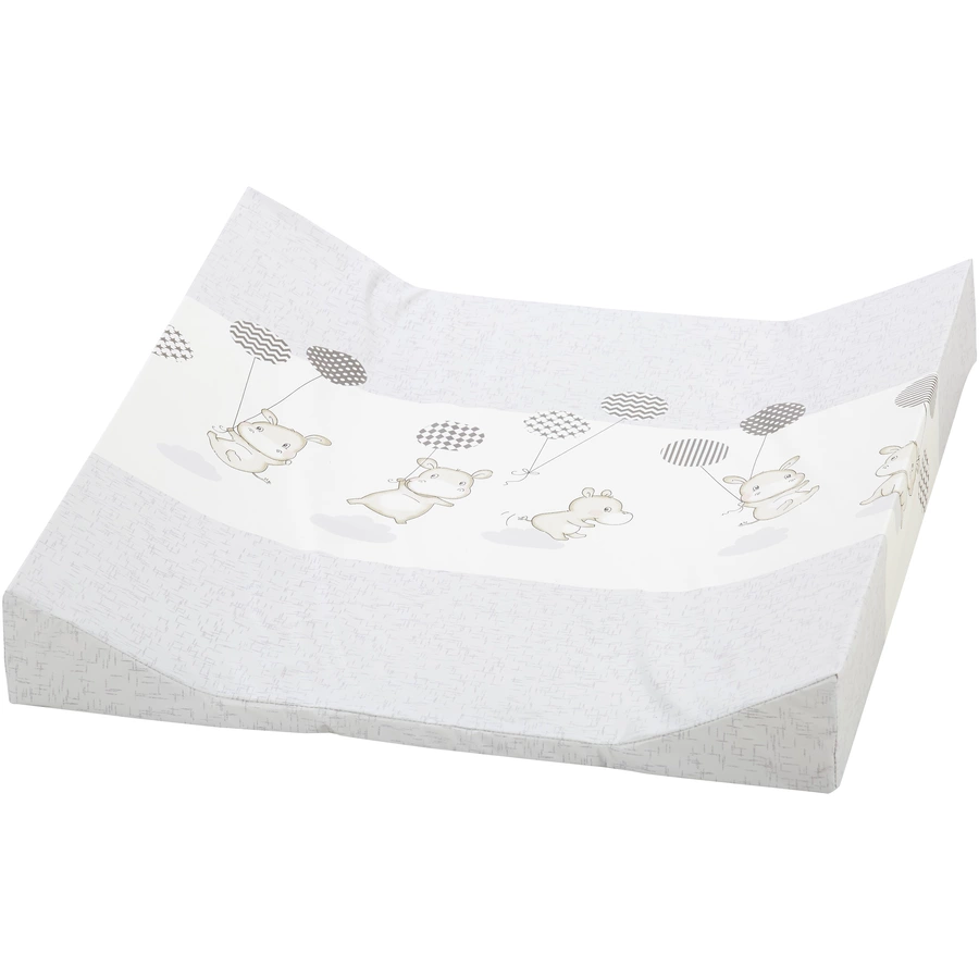 Alvi Wickelauflage 2stg. Keil Folie Hippo silber 68 x 60 cm