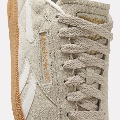 Reebok Club C Grounds Sneakers, Beige/Chalk/Gum, 38.5