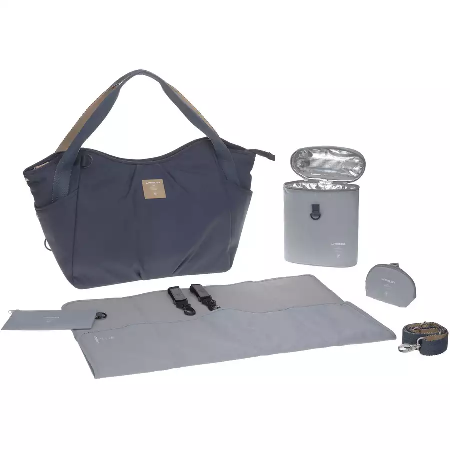 LÄSSIG Zwillingswickeltasche Green Label Twin Bag navy