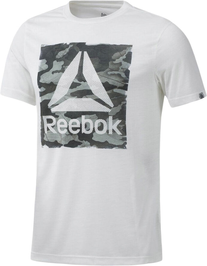 Reebok Camo Delta Speedwick Crew Hvid