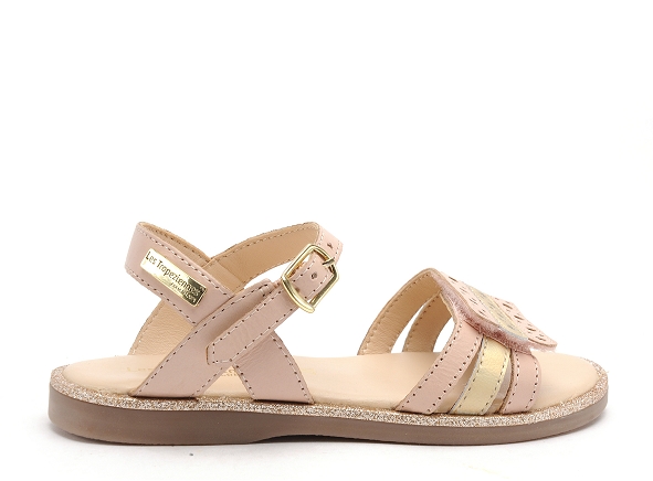 Les tropeziennes nu pieds enfant isidor rose