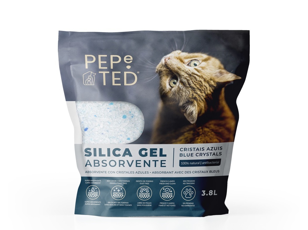 SÍLICA GEL PARA GATO PEPE TED 3.8L