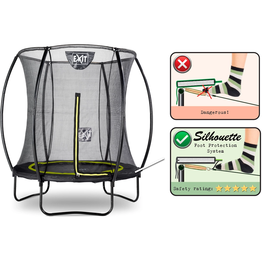 EXIT Trampolin Silhouette ø183cm - schwarz