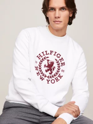 Moletom com logo Crest oversized