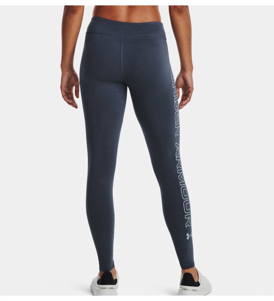 Calça legging Under Armour UA Favorite Wordmark, azul marinho.
