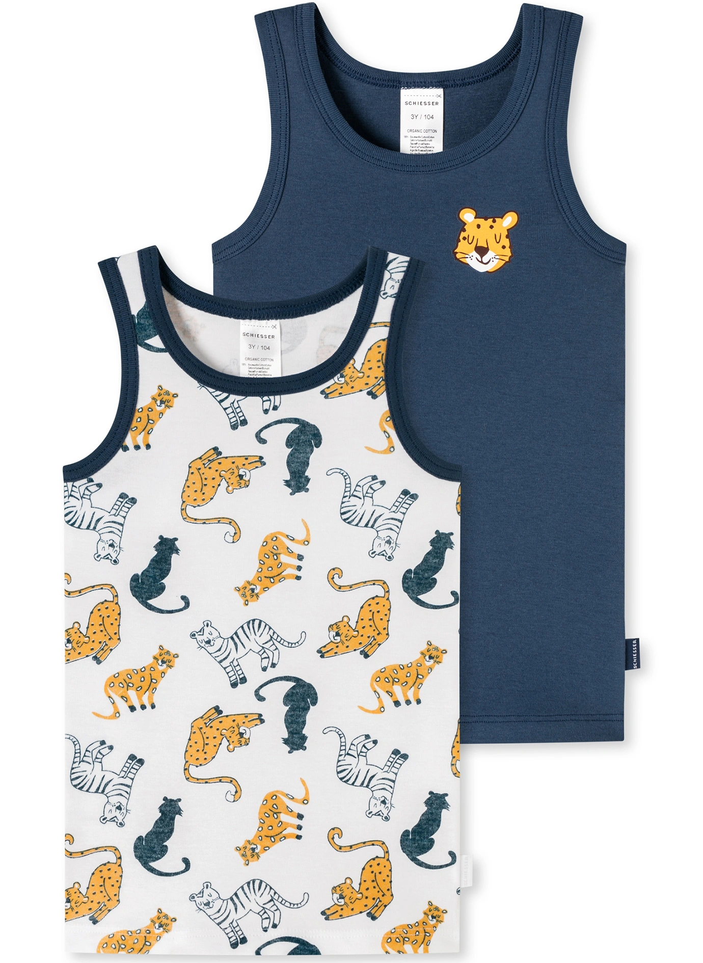 Unterhemd TIGER 2er Pack in dunkelblau