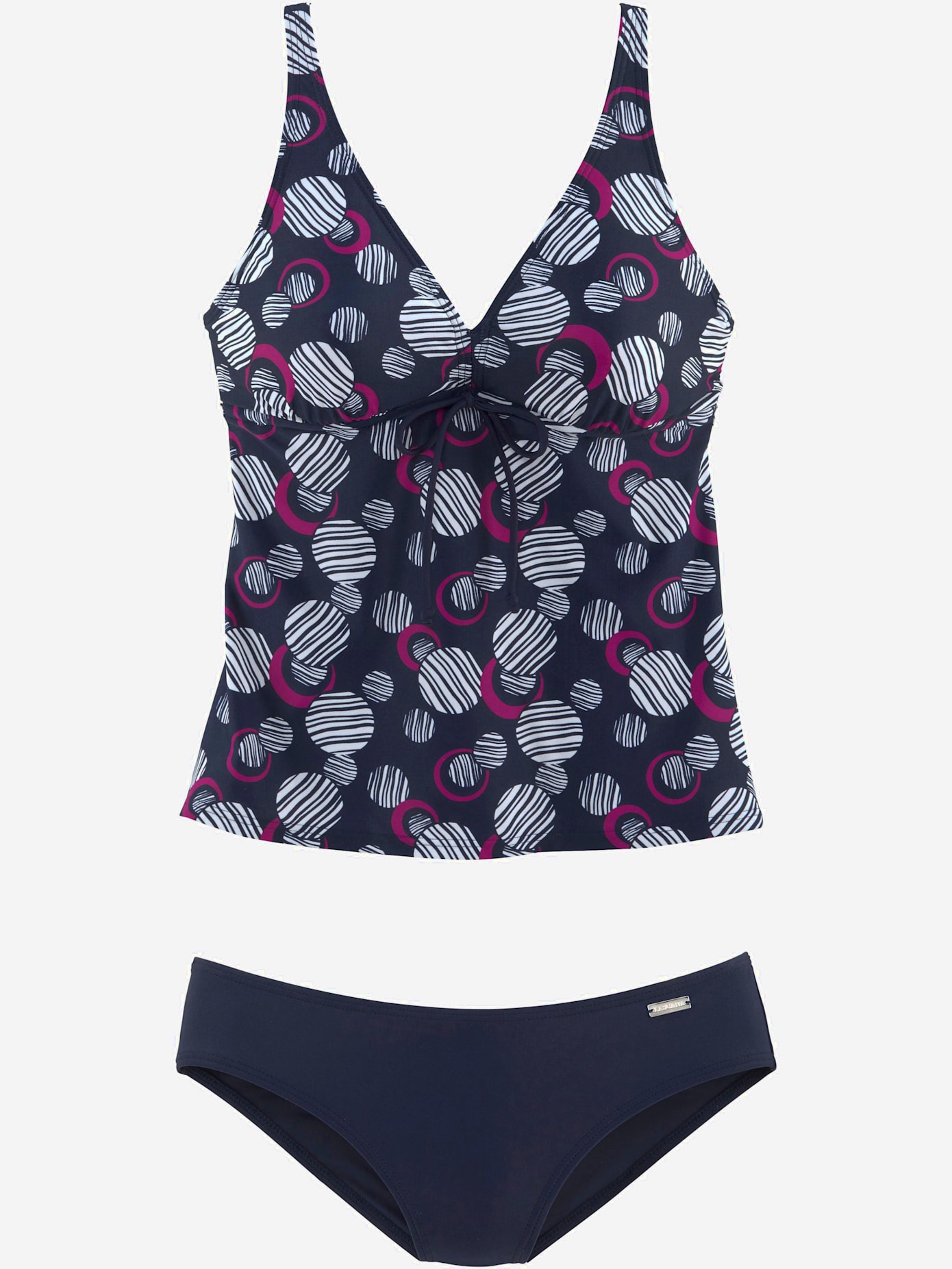 Tankini à armatures coupe évasée affinante