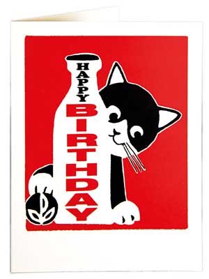 Birthday Cat Greetings Card