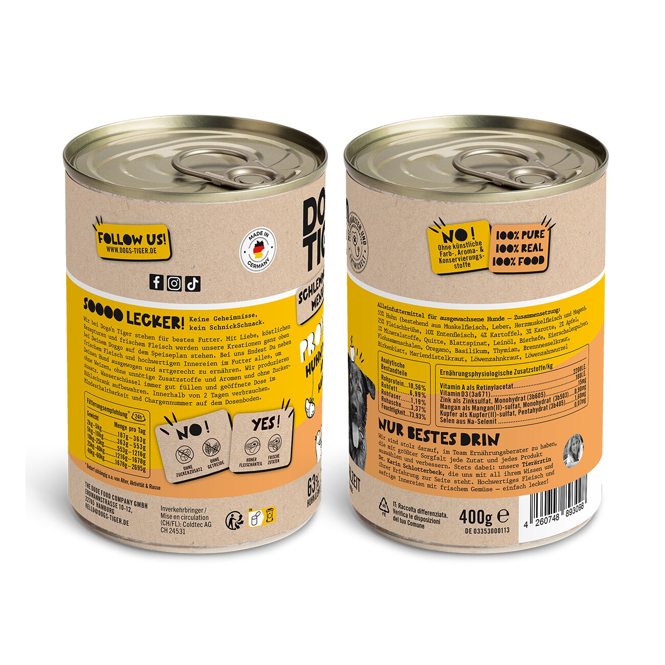 Dogs'n Tiger Proviant 6x400 g