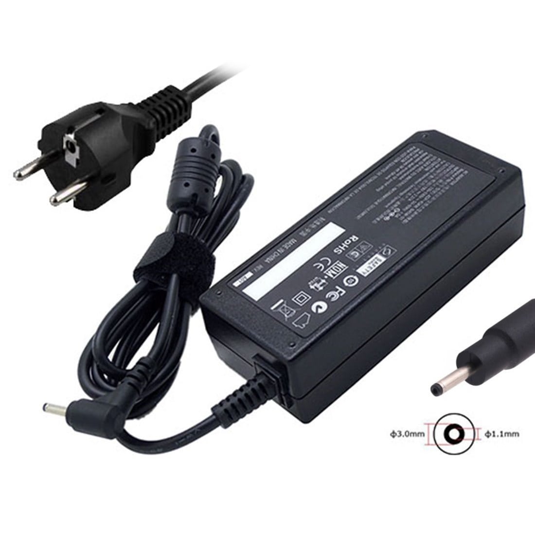 Datamaskinlader 19 V 45 W 3,0 x 1,1 mm