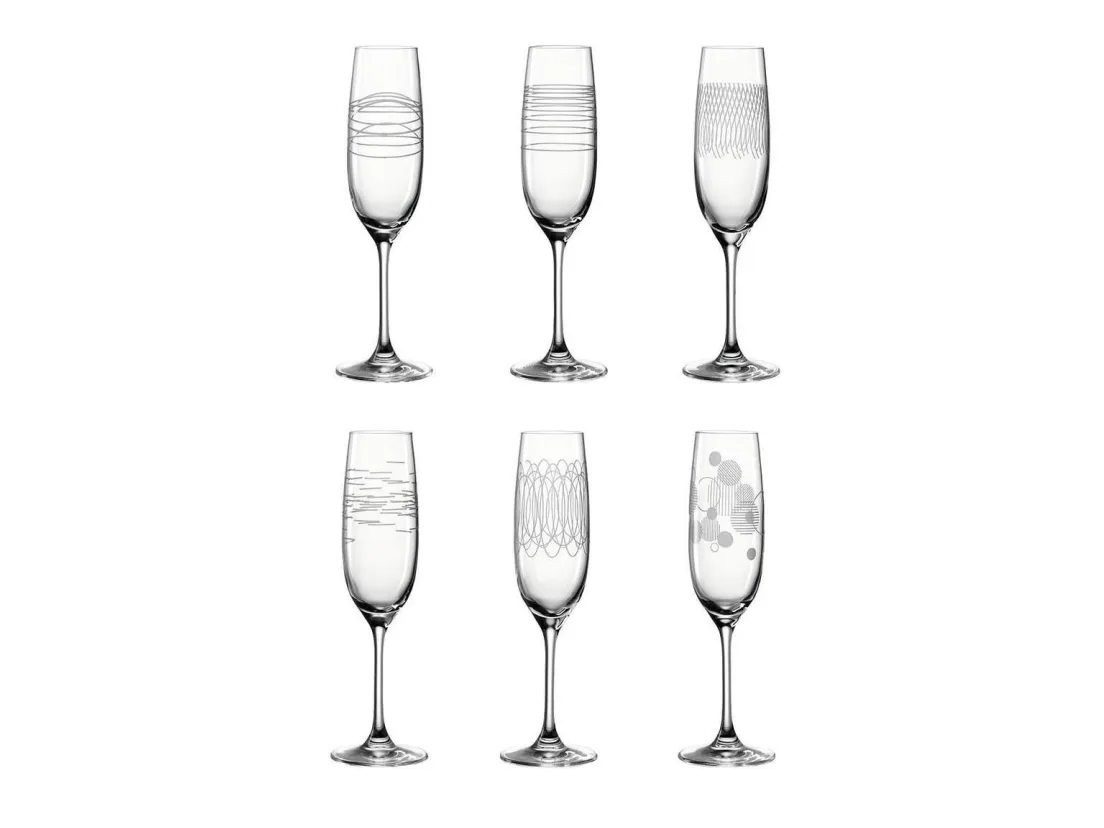 LEONARDO Casella, Hvidvinsglas, Fløjteglas, Glas, Transparent, CE, 190 ml