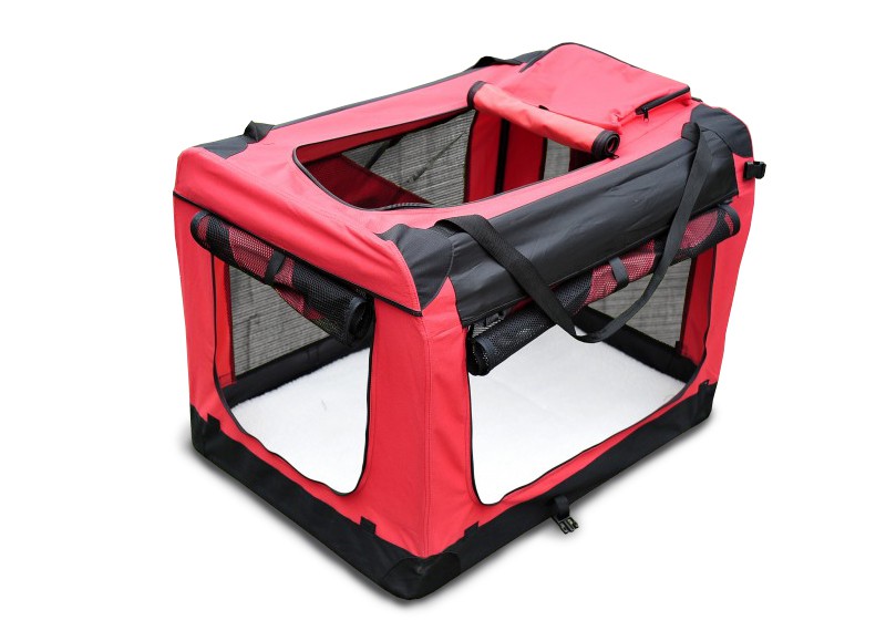 Hundebox faltbar M rot