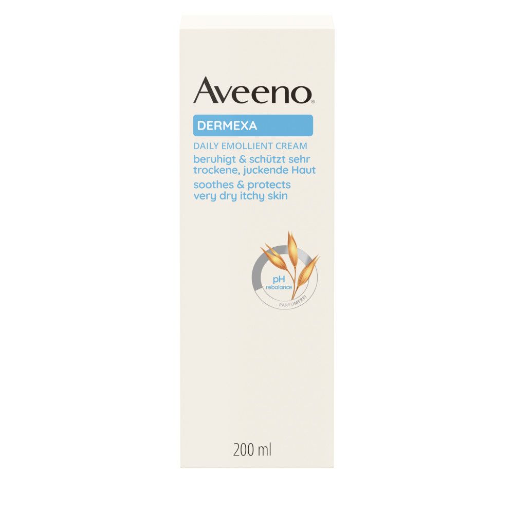 Aveeno® Dermexa Feuchtigkeitsspendende Emollientien Creme für trockene Haut