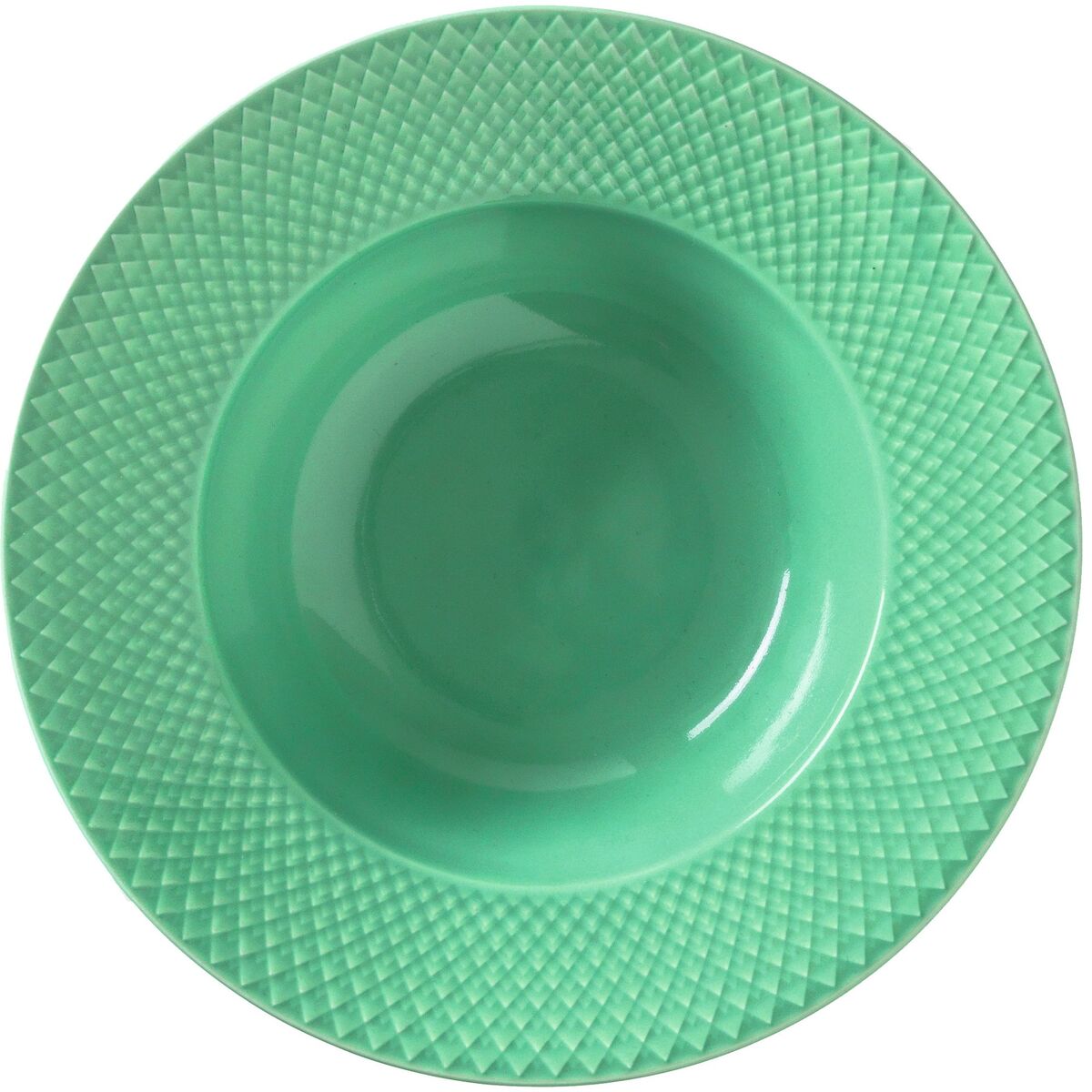 Rhombe Color Pastatallerken 24,5 cm Grønn