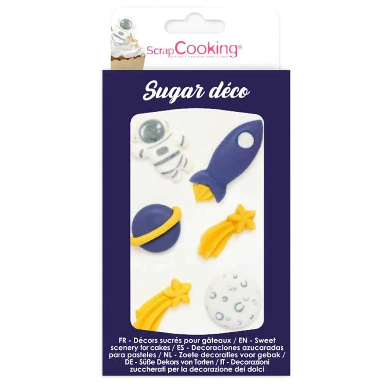 Décors sucrés Espace et galaxie Scrapcooking