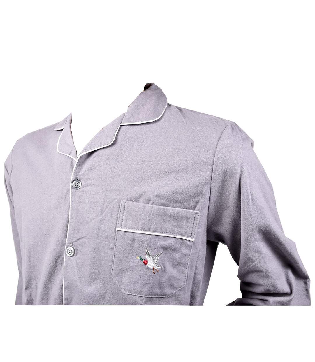 Pyjama Homme Long CHEVIGNON Boutonné PACEY Gris