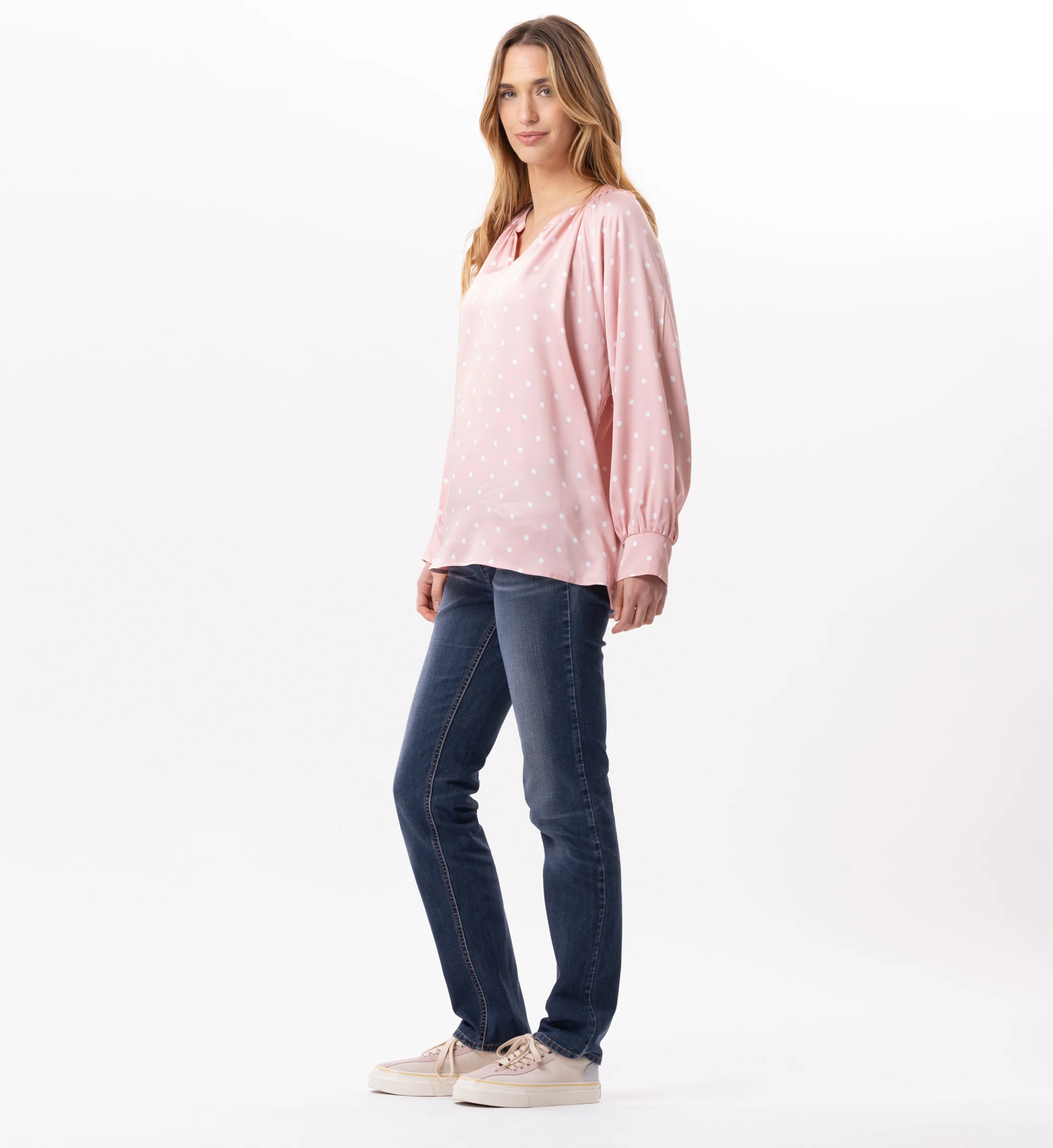 Blouse en viscose | Rose