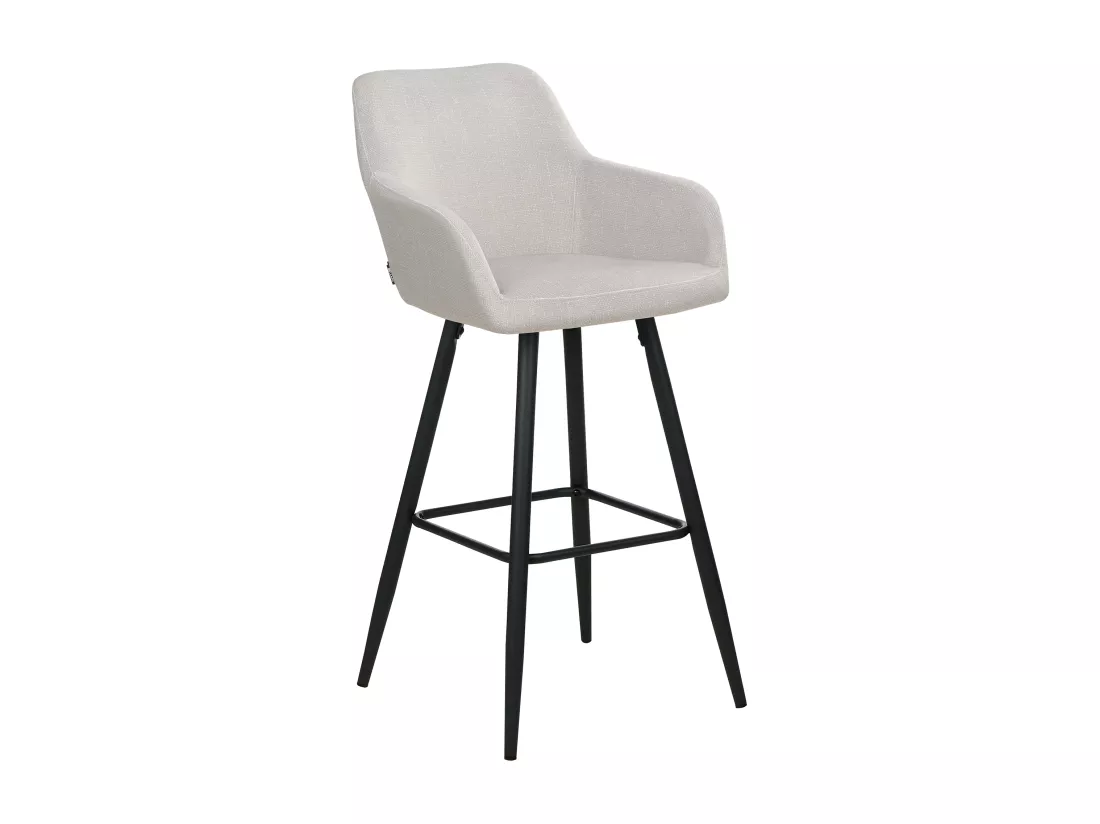 Lot de 2 chaises de bar CASMALIA Velours Taupe