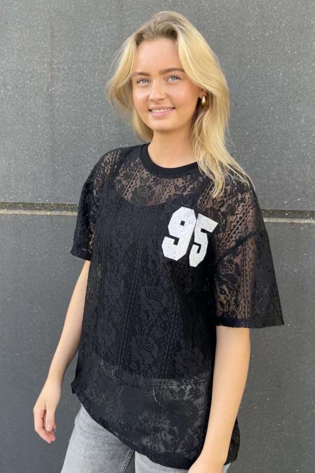 Sisters Point Lace-Tee 011 black cream