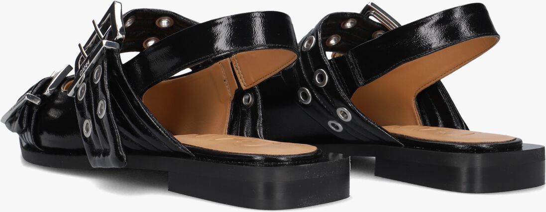 zwarte ganni ballerina's 52730