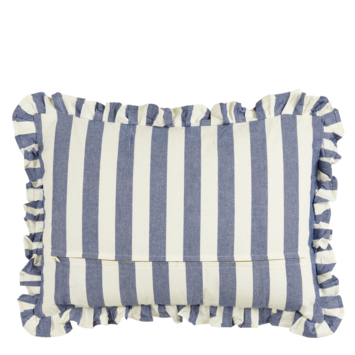 Kussen blauw - l70xb50xh10cm